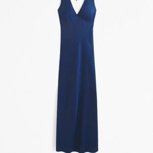 Abercrombie Plunge Cowl Back Maxi Dress